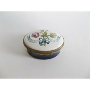 Halcyon Days Enamel Trinket Box As The Rose So